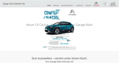 Desktop Screenshot of citroen-marti.ch