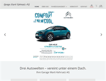 Tablet Screenshot of citroen-marti.ch